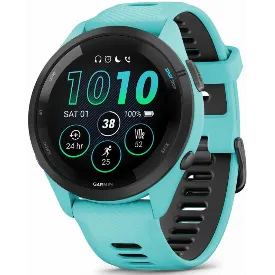 Умные часы Garmin Forerunner 265S, 46 мм, бирюзовый/черный